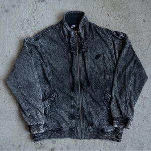 Nike Andre Agassi Tennis Heritage Re-Issue Knit Wash Black Jacket in Large.